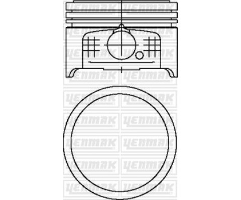 MOTOR PİSTON SEGMAN STD P106-P206-P306-PARTNER-BERLINGO 1.4 8V TU3JP-Euro4 BOY:50mm TEPE 75m