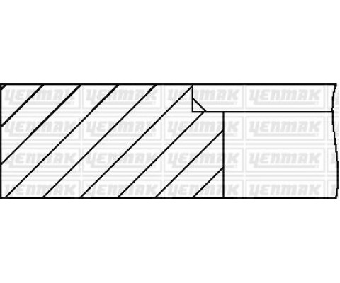 MOTOR SEGMANI YAĞ SEG.KROMLU TMPR 1.6 86.40 ÇAP 060