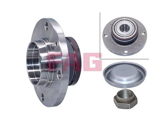 ARKA TEKER PORYASI KOMPLE ABS Lİ PEUGEOT P206-P206 CC-P206 SW-P1007 02> CITROEN C2-C3 02> 4 BİJON