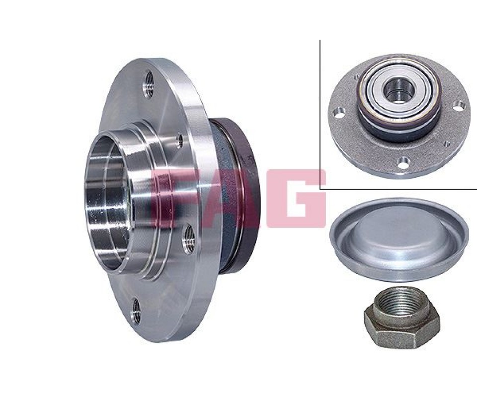 ARKA TEKER PORYASI KOMPLE ABS Lİ PEUGEOT P206-P206 CC-P206 SW-P1007 02> CITROEN C2-C3 02> 4 BİJON