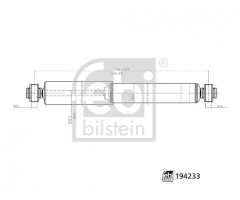 AMORTISOR ARKA GAZLI. 3.50 TON MERCEDES SPRINTER B906 . VW CRAFTER 30-35-50