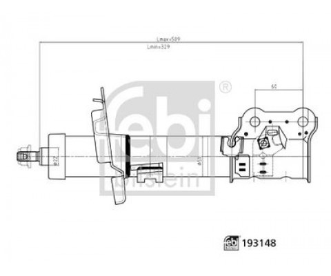 AMORTİSÖR ÖN SAĞ FORD COURIER-FIESTA-BMAX 13> GAZLI
