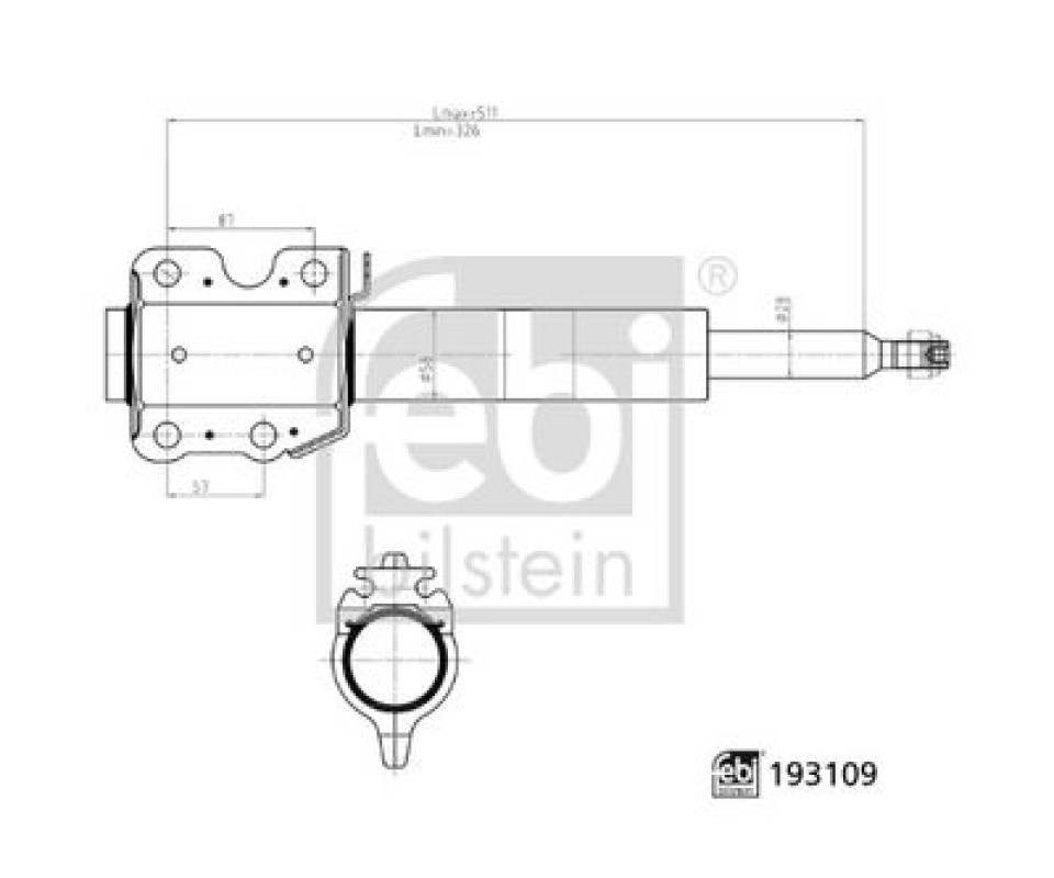 AMORTISOR ON GAZLI MERCEDES SPRINTER B901>B903 . VW LT 28-35-46