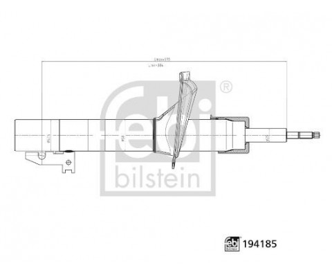 AMORTİSÖR ÖN SAĞ-SOL FORD TRANSİT 01> V184