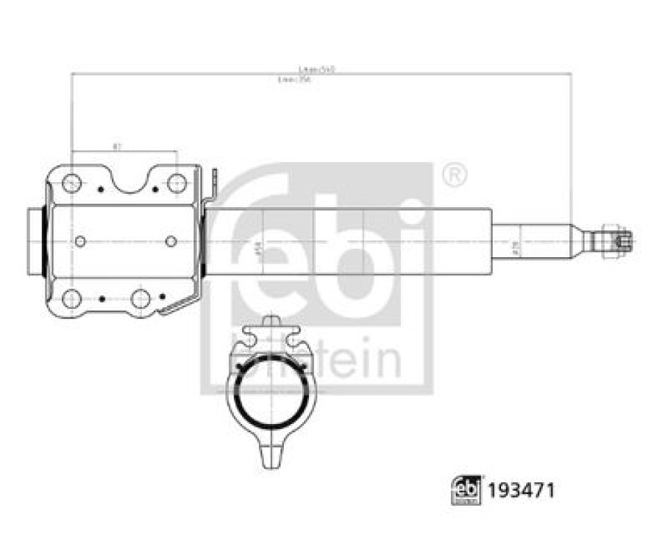 AMORTISOR ON GAZLI MERCEDES SPRINTER B901>B904 . VW LT 28-35-46