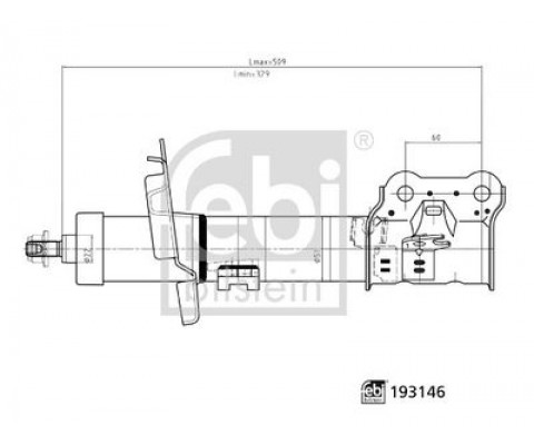 AMORTİSÖR ÖN SOL FORD COURIER-FIESTA-BMAX 13> GAZLI