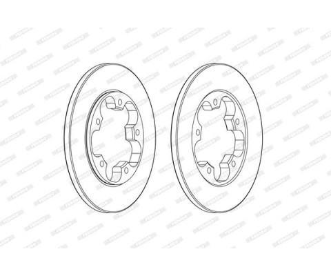ARKA FREN DISKI TRANSIT V363 14> TEK TEKER A.CEKER DUZ 308MM 5 BIJON