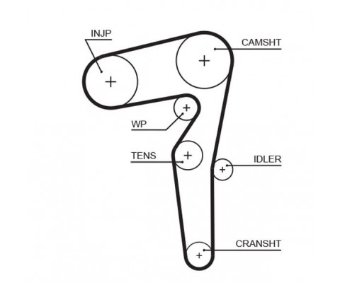 TRİGER KAYIŞI 194x240 FIAT BRAVA LINEA 1.6D MULTIJET 08 ALFA MITO 1.6JTDM 08 CT1155