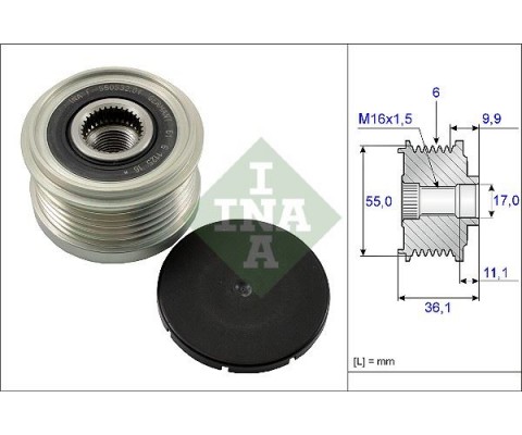 ALTERNATÖR KASNAĞI RULMANLI BOXER-JUMPER-DUCATO 06 DAILY 99 3.0 DMTJ-HDI 6 KANAL