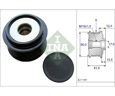 ALTERNATÖR KASNAĞI ŞARZ DİNAMO KASNAĞI TRANSPORTER T6 - AMAROK 2.0 TDI CABD CDNB CDNC CDHB CAEB