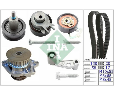 DEVİRDAİMLİ TRİGER SETİ 130x200 - 058x170 POLO-CORDOBA-GOLF IV 1.4-1.6 16V BCB-BBY-BUD