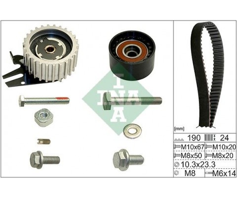 EKSANTRİK GERGİ KİTİ 190x24 VECTRA C-ZAFIRA B-ASTRA H-CROMA-ALFA ROMEO 159 1.9CDTİ-JTD Z19DTL