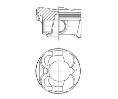 PISTON SEGMAN STD 77.00mm BMW N13 B16 F20 F30 MINI N18 R55 R56 R58 R59 R60 PEUGEOT 5FW EP6 5008 308 3008 207 CITROEN C3 C4