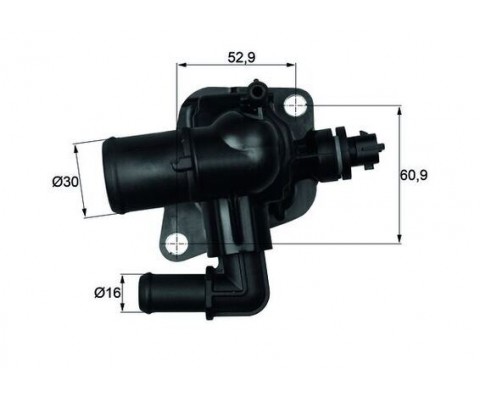 TERMOSTAT KOMPLE 88C LINEA-DOBLO-GRANDE PUNTO EVO-FIORINO 09-12 -ASTRA J 10 1.3 Euro5 G1054.88