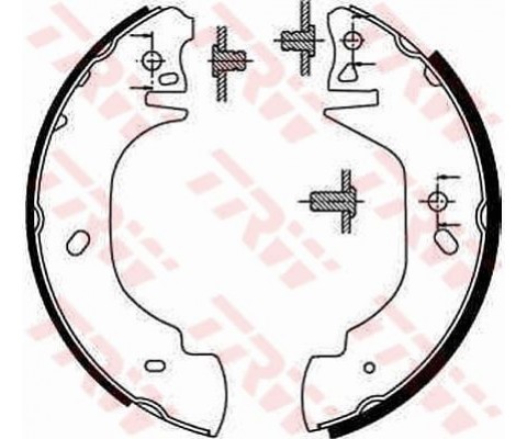 ARKA PABUÇ BALATA TRANSIT T12 2.0 2.5DI 2.5TD 94-00 254x52