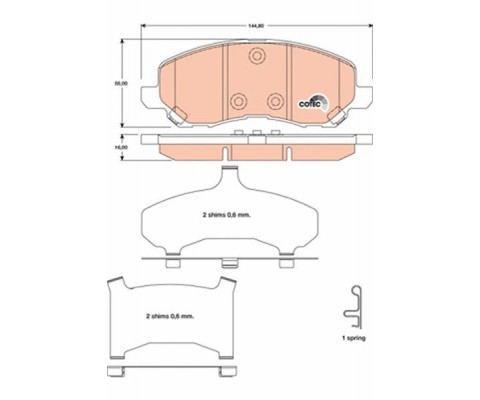 ÖN BALATA MITSUBISHI ASX 1.6-1.8-2.0İ-2.0İ 1.8DID 2.2 DİD 10 COMPASS 06-11 PATRIOT 07 GDB3287