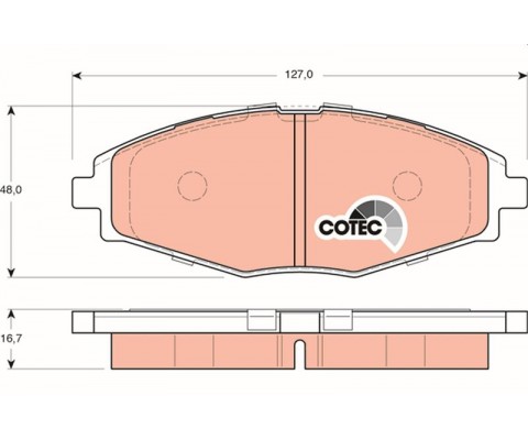 ÖN BALATA KALOS 1.2-1.4-1.4 16V Sedan-1.4 16V 03/05 -MATIZ 0.8-1.0 03/05 -LANOS 1.4