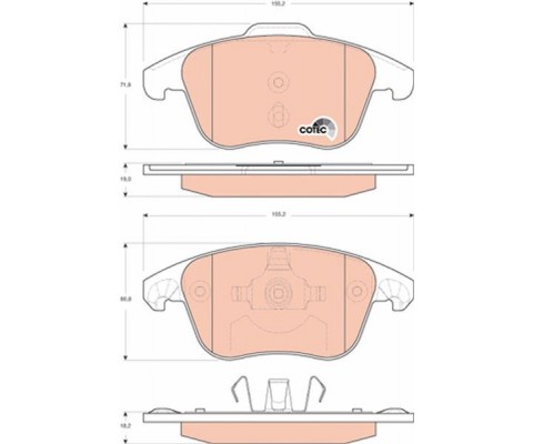ÖN BALATA C4 PICASSO 06 11 P5008 1.6 16V-2.0 16V-2.0 HDI 08 12 P3008 12 DS4 11 DS5 12