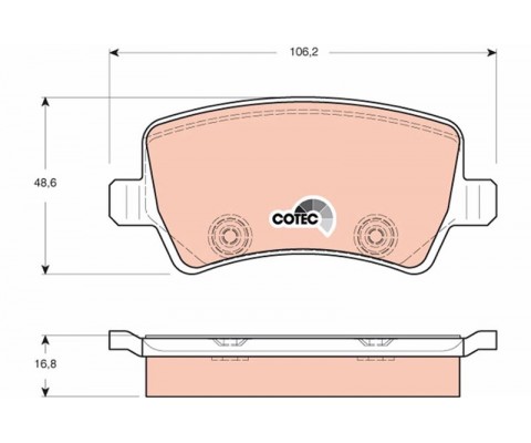 ARKA FREN BALATASI S-MAX 09 06 GALAXY III 06 VOLVO S60 10 S80 06 V60 -V70 06 XC60 08 XC70 06 RANGE ROVER EVOQUE 11