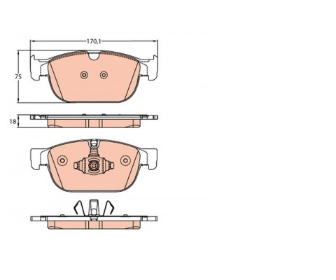 ÖN BALATA VOLVO S90 2016 XC90 II 2014 V60 2016 XC60 2017 XC40 2017