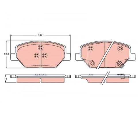 ÖN FREN BALATASI OPEL INSIGNIA B 18 17 İNÇ JANT