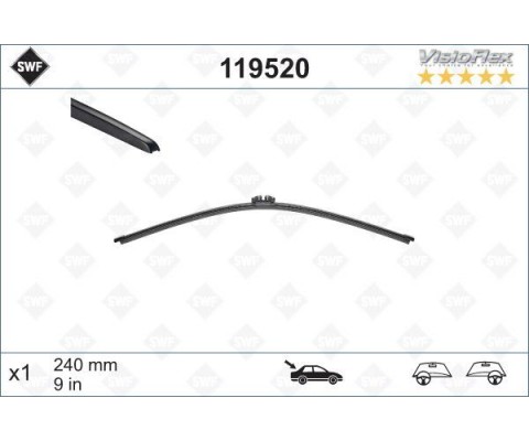 SWF VisioFlex Flat Blade X1 240 mm ARKA RENAULT CLIO 4