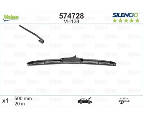 Valeo Silencio Hibrid VM128 X1 500 mm