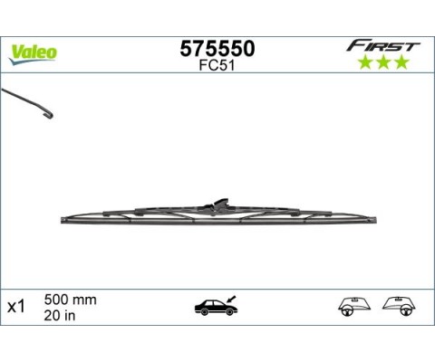 SİLECEK SÜPÜRGESİ RENAULT-DACIA 500 mm
