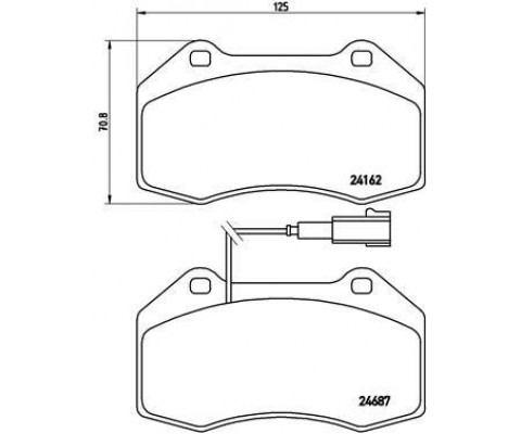 ÖN BALATA FİŞLİ GRANDE PUNTO 199 1.4 ABARTH 12/07 FIAT 500 1.4 10 ALFA MITO 1.4TJET 1.4T 08