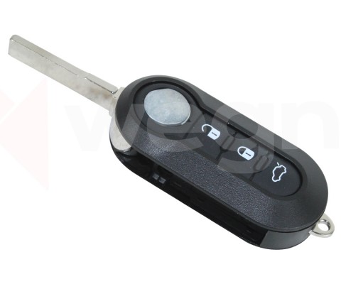 KONTAK ANAHTAR KUMANDA KORUYUCU KILIF SİLİKON FIAT DOBLO DUCATO PUNTO FIORINO 3 BUTONLU SİYAH