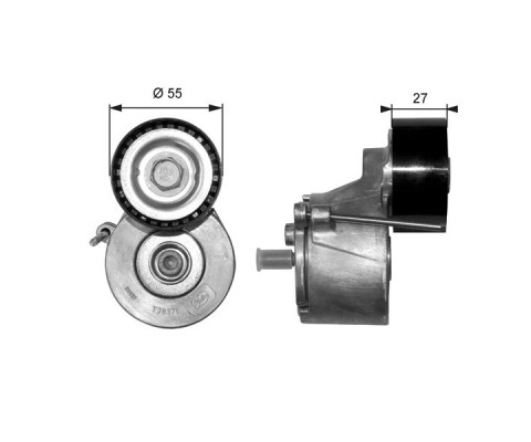 ALTERNATÖR GERGİ RULMANI KÜTÜKLÜ P206 1.4HDI-407-PARTNER 1.6 HDI-C3 1.6 16V-C5 1.6HDI-BERLINGO 1.6