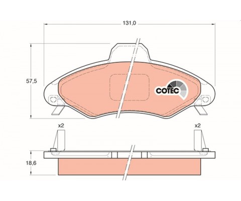 ON FREN BALATASI ESCORT 90 00 ORION 1.3 / 1.4 / 1.6 90 00 FISLI