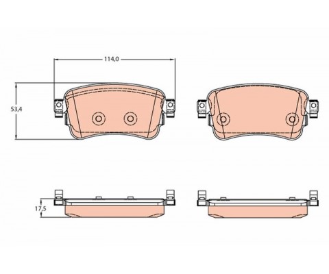 ARKA FREN BALATASI ZAFIRA LIFE 19 VIVARO C 19 JUMPY III 16 EXPERT 16 TOYOTA PROACE 16 290 mm