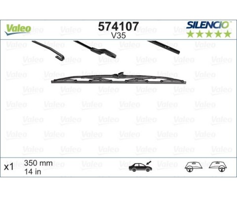 SİLECEK SILENCIO 35 CM X1 V35 ARKA GOLF IV-FOCUS BMW E61 KALOS MATIZ BERLIG VITO KNG IBIZA YARIS