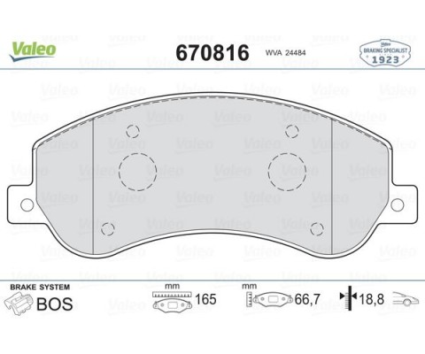 ON FREN BALATASI TRANSIT V348 06 14 A.CEKER 11 / VW AMAROK 2.0TDI 10 FİŞLİ