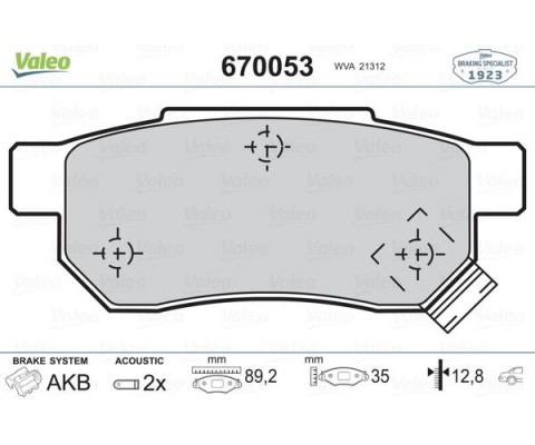 ARKA BALATA ACCORD III 85-89 CIVIC 87-01 JAZZ II 02 ROVER 25 45 00-05 200 400 91-00 MG
