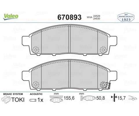 ÖN BALATA L200 PİCK-UP 2.5DI-D KBT-KAT 05-10 L200 2.5DI-D 07-10