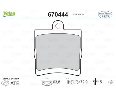 FREN BALATASI ARKA MERCEDES W203 CL203 C209 W210 R171