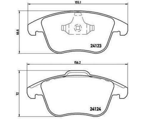 ON FREN BALATASI EVOQUE 12-18 FREELANDER 2 06-14 / MONDEO IV 07 / S MAX GALAXY 07 VOLVO S60 II 1.5 T3 15 18 S80 II 2.0 08 12 V60 I 11 15 V70 III 09 15 XC70 II 09 12