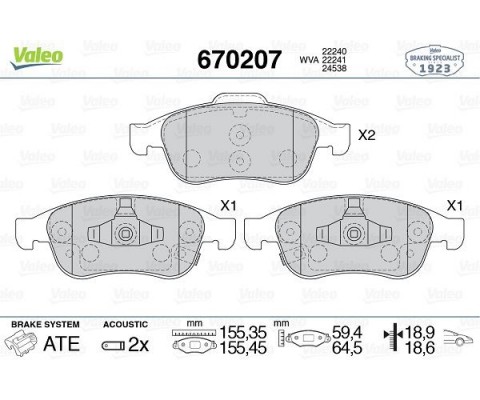 ÖN BALATA FIAT 500X 15 JEEP RENEGADE SUV 14