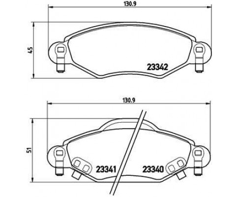 ÖN BALATA YARIS 1.0 1.3 1.4 D4D 1.5 VVTI TS