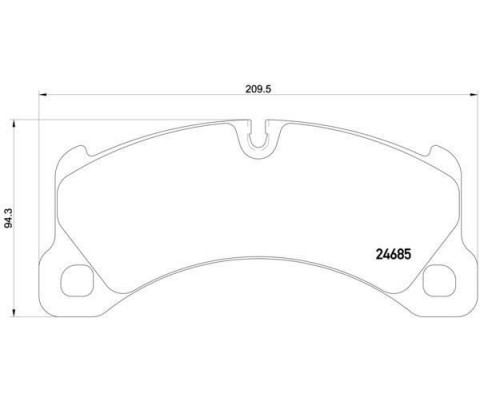 DİSK FREN BALATASI ÖN PORSCHE CAYENNE 3.0/3.6/4.5/4.8/3.0D/4.2D 03/06 TOUAREG 4.2/3.0D 01/11