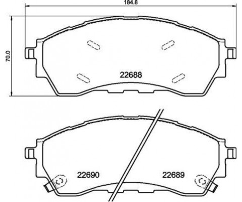 ÖN FREN BALATASI FORD RANGER TKE 11 4X4