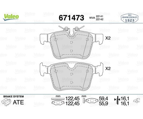 ARKA BALATA VOLVO S90 16 V90 V60 XC60 XC90 14 JAGUAR XE LANDROVER DISCOVERY RANGEROVER EVOQUE 14