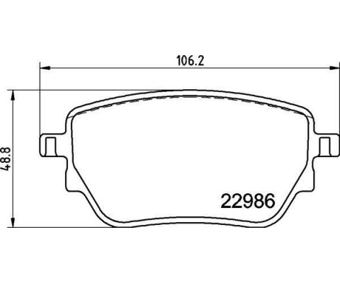 FREN BALATASI ARKA MERCEDES W177 V177 W247 C118 X118 H247 X247