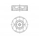 PISTON SEGMAN STD 80.00mm MERCEDES OM622 W447 . RENAULT R9M 1.6 dCi MEGANE TALISMAN TRAFIC NISSAN QASHQAI X-TRAIL NV300