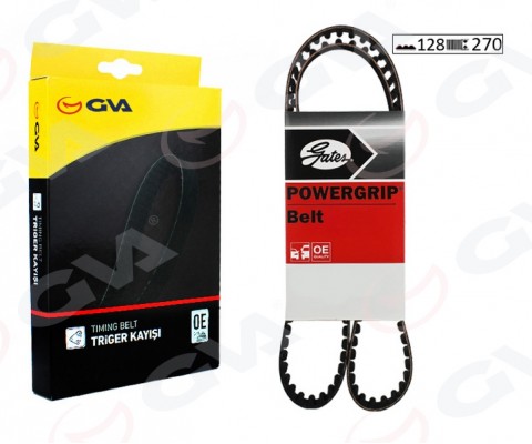TRİGER KAYIŞI 128x270 RENAULT MEGANE-LAGUNA 1.6 1.8/2.0 98-01 CLIO SPORT 2.0 16V 00-05