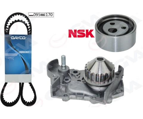 DEVİRDAİMLİ EKSANTRİK GERGİ KİTİ RENAULT CLIO I 90>98 R19 88>95 MEGANE I 96>99 095x170 1.2-1.4-1.6