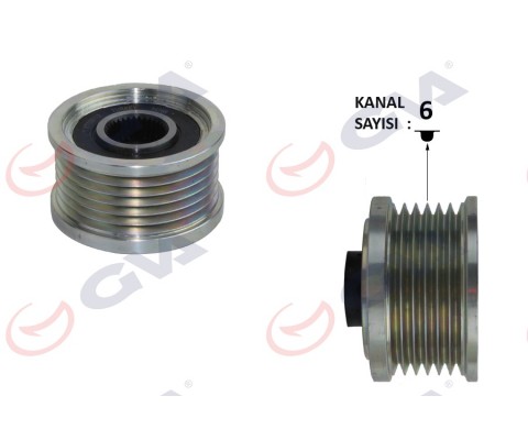 ALTERNATÖR KASNAĞI FIAT BRAVO II 06> DOBLO III 10> LİNEA 09> PUNTO 05> STILO 04>07 DUCATO 11> 1.6D MJET 1.9D MJET 2.0D MJET 6 KANAL