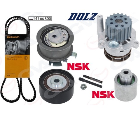 DEVİRDAİMLİ EKSANTRİK GERGİ KİTİ PASSAT-JETTA-GOLF5-OCTAVIA-A3-A6 2.0TDI 07-11 BKP-BKD-BRE-BLB